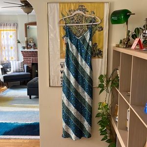 Never fully dressed satin silky slip maxi dress size 2